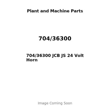 704/36300 JCB JS 24 Volt Horn