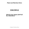 Windscreen Upper JCB Part No 336/C8512