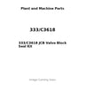 333/C3618 JCB Valve Block Seal Kit