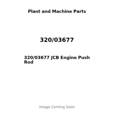 320/03677 JCB Engine Push Rod