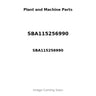 SBA115256990 - CRANKSHAFT - LESS GEAR