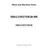 SBA115017581B-NR - PISTON, PIN & CLIPS - .50MM