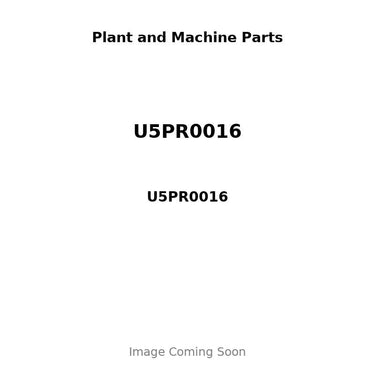 U5PR0016 - PISTON, PIN & RING KIT
