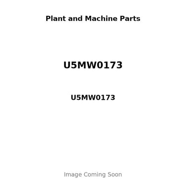 U5MW0173 - PUMP, WATER