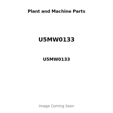 U5MW0133 - PUMP, WATER - LESS PULLEY