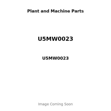 U5MW0023 - PUMP, WATER - LESS PULLEY