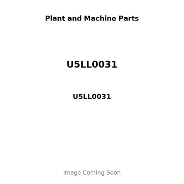 U5LL0031 - PISTON, PIN & CLIPS