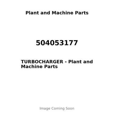 504053177 - TURBOCHARGER