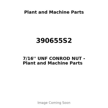 390655S2 - 7/16'' UNF CONROD NUT