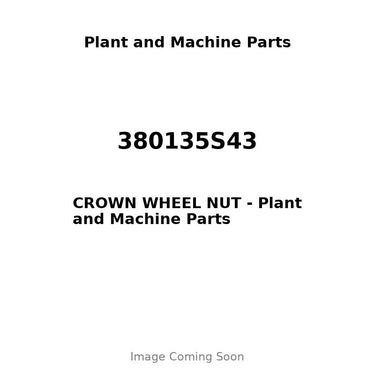 380135S43 - CROWN WHEEL NUT