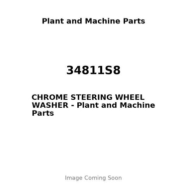 34811S8 - CHROME STEERING WHEEL WASHER