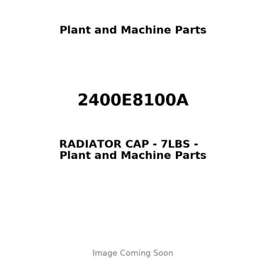2400E8100A - RADIATOR CAP - 7LBS