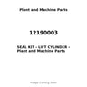 12190003 - SEAL KIT - LIFT CYLINDER