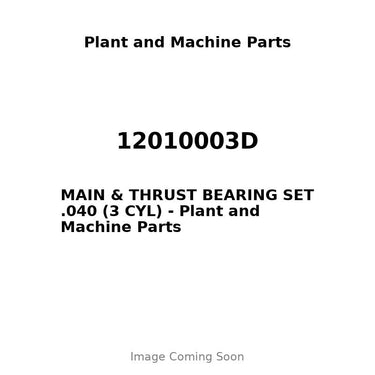 12010003D - MAIN & THRUST BEARING SET .040 (3 CYL)