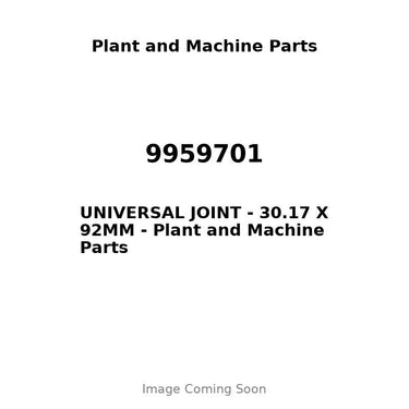 9959701 - UNIVERSAL JOINT - 30.17 X 92MM