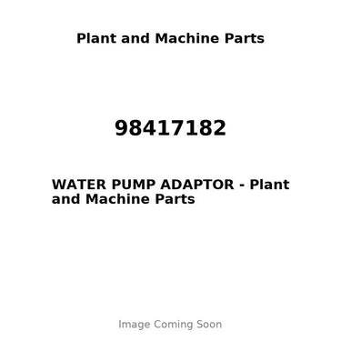 98417182 - WATER PUMP ADAPTOR