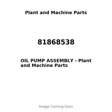 81868538 - OIL PUMP ASSEMBLY