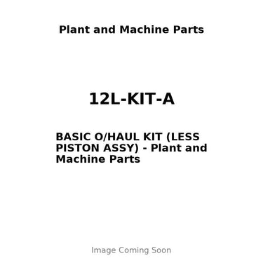 12L-KIT-A - BASIC O/HAUL KIT (LESS PISTON ASSY)
