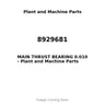 8929681 - MAIN THRUST BEARING 0.010
