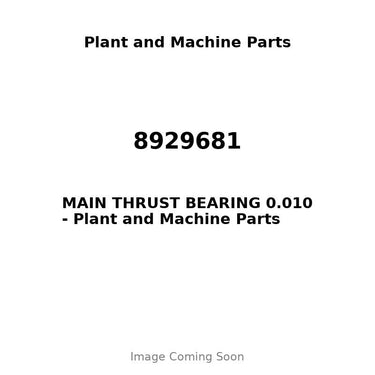 8929681 - MAIN THRUST BEARING 0.010