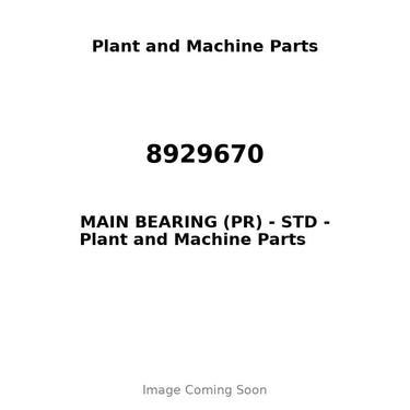 8929670 - MAIN BEARING (PR) - STD