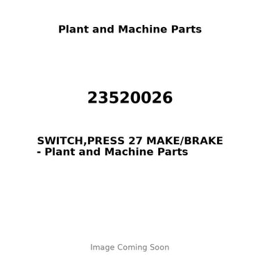 23520026 - SWITCH,PRESS 27 MAKE/BRAKE