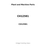 CH12581 - VALVE SEAT - INLET
