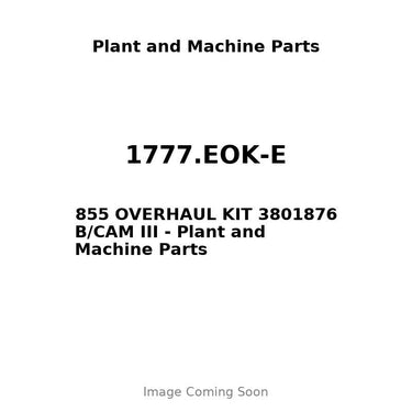 1777.EOK-E - 855 OVERHAUL KIT 3801876 B/CAM III