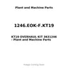1246.EOK-F.KT19 - KT19 OVERHAUL KIT 3631246