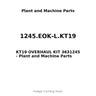 1245.EOK-L.KT19 - KT19 OVERHAUL KIT 3631245