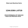 1244.EOK-L.KT19 - KT19 OVERHAUL KIT 3631244