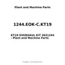 1244.EOK-C.KT19 - KT19 OVERHAUL KIT 3631244