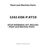 1242.EOK-P.KT19 - KT19 OVERHAUL KIT 3631242