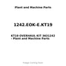 1242.EOK-E.KT19 - KT19 OVERHAUL KIT 3631242