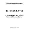 1241.EOK-E.KT19 - KT19 OVERHAUL KIT 3631241