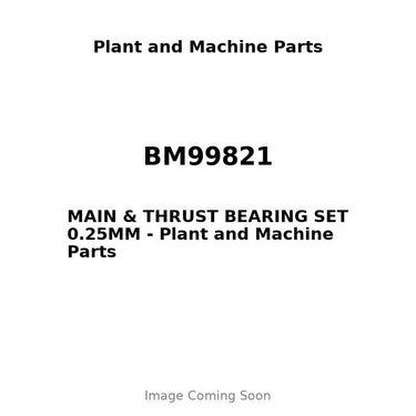 BM99821 - MAIN & THRUST BEARING SET 0.25MM