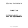 AR5720 - PISTON KIT, 13.7:1 C.R.