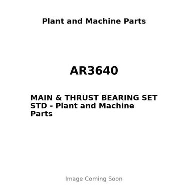 AR3640 - MAIN & THRUST BEARING SET STD