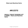 AR12272 - MAIN & THRUST BEARING SET 0.50MM