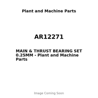 AR12271 - MAIN & THRUST BEARING SET 0.25MM