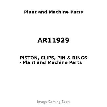 AR11929 - PISTON, CLIPS, PIN & RINGS