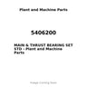 5406200 - MAIN & THRUST BEARING SET STD
