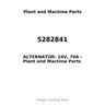 5282841 - ALTERNATOR: 24V, 70A