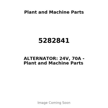 5282841 - ALTERNATOR: 24V, 70A