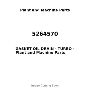 5264570 - GASKET OIL DRAIN - TURBO
