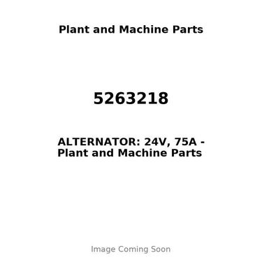 5263218 - ALTERNATOR: 24V, 75A