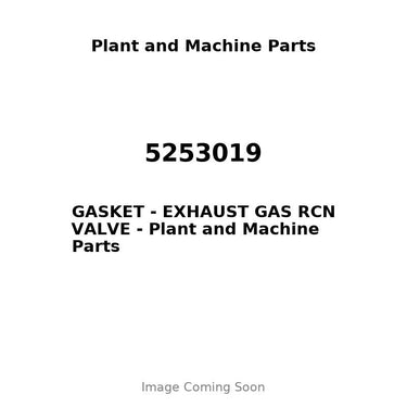 5253019 - GASKET - EXHAUST GAS RCN VALVE