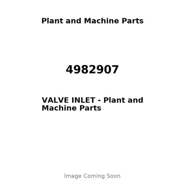 4982907 - VALVE INLET