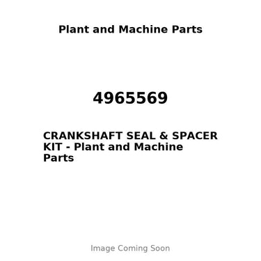 4965569 - CRANKSHAFT SEAL & SPACER KIT