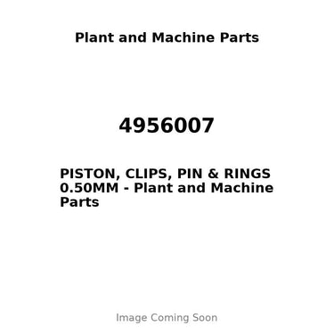 4956007 - PISTON, CLIPS, PIN & RINGS 0.50MM